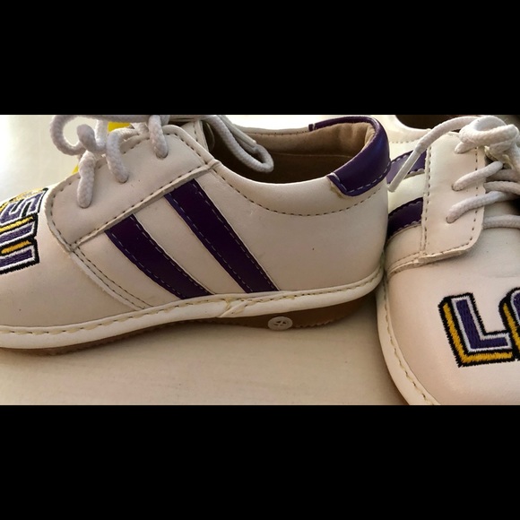 LSU Squeaky Shoes Toddler Boys Size 7 and 8 - Picture 2 of 5